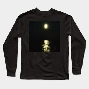 Moonlight on the sea Long Sleeve T-Shirt